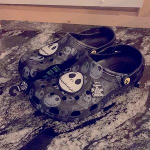 Crocs x Disney nightmare before Christmas clog Sz m9 w11 glow in the dark jack
